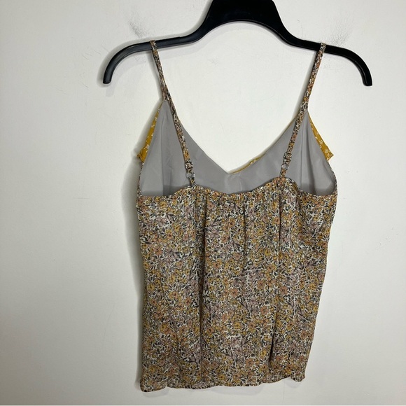 Banana Republic factory ruffle front tank top camisole liberty print floral XSP - Picture 4 of 8